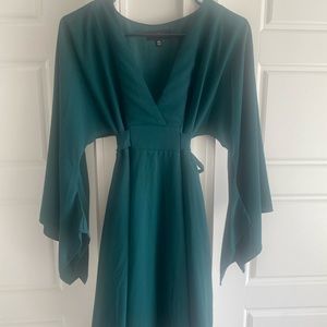 Emerald green dress